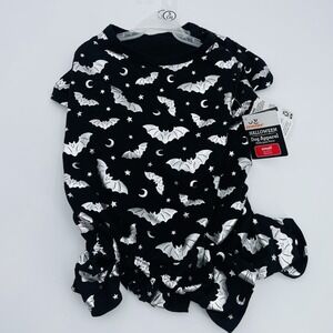 Two Way To Celebrate! Halloween Pet Apparel Dog Costumes Bats Moons One Piece S